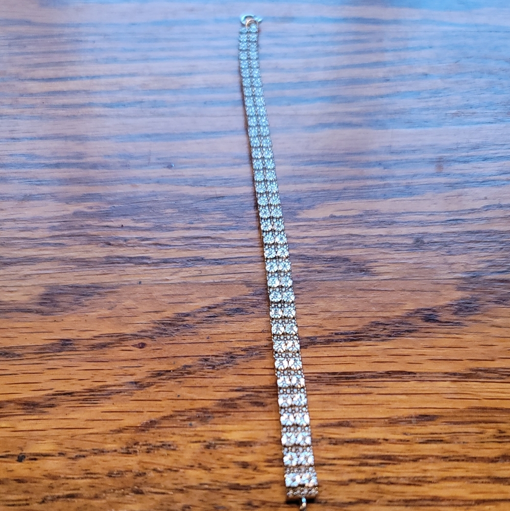 Sterling Silver Diamond Bracelet